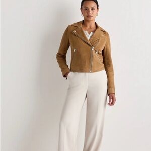 Quince 100% Suede Biker Jacket (NBW)